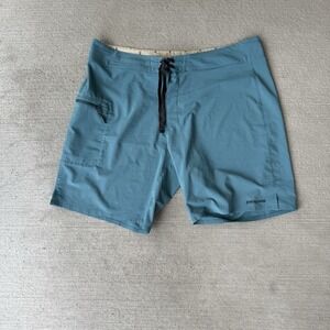 Patagonia Stretch Wavefarer Board Shorts Blue 21" Outseam Size 36 RN 51884